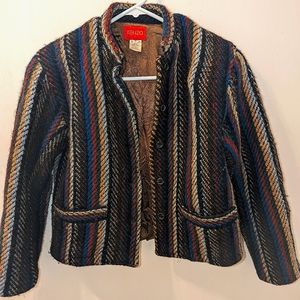 Kenzo Wool Multicolor Striped Jacket